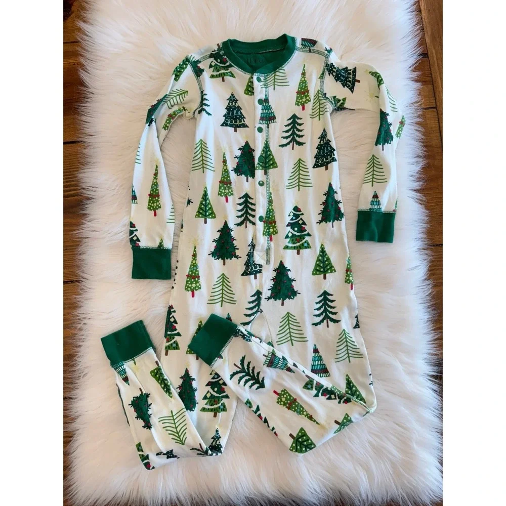 Hatley Christmas tree pajamas size‎ 4 EUC